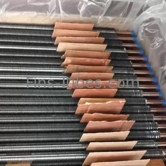 kaufen Aluminium-Alu1060 16mm quadratisches Flossen-Rohr des DELLOK-Kondensator-Kupfer- online manufacture