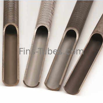 DELLOK Innere Rille/innere/innere Aluminium-Röhre mit niedrigen Flossen,Röhre mit niedrigen Flossen