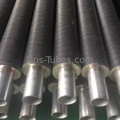 DELLOK 4mm-15mm Rohrdiecke Extrudierte Flossenröhre Maschine mit schwarzer Beschichtung oder Lack Schutz