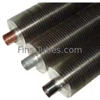 Temperatur Kahlrohr eingebettete Flossenröhre 16-63mm OD 2,5-20mm Flossen Abstand 1,65mm Wanddicke -40°C-300°C 1,0-4,0MPa
