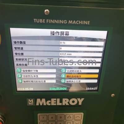 DELLOK-Wärmetauscher-kupferne Aluminiumart G-Rohr Finning-Maschine